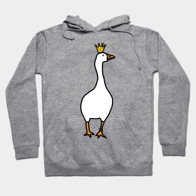 White Goose Wears Stolen Crown Hoodie by ellenhenryart